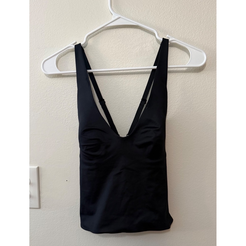 Nike Skims Shine V Neck Tank Obsidian Size S NWT